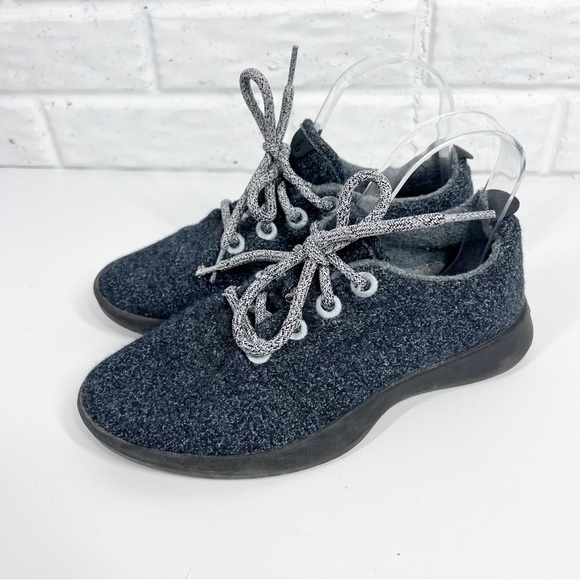 ALLBIRDS Wool Runners Dark Charcoal Lace Up Comfort Sneakers Women’s 7 - Picture 5 of 7